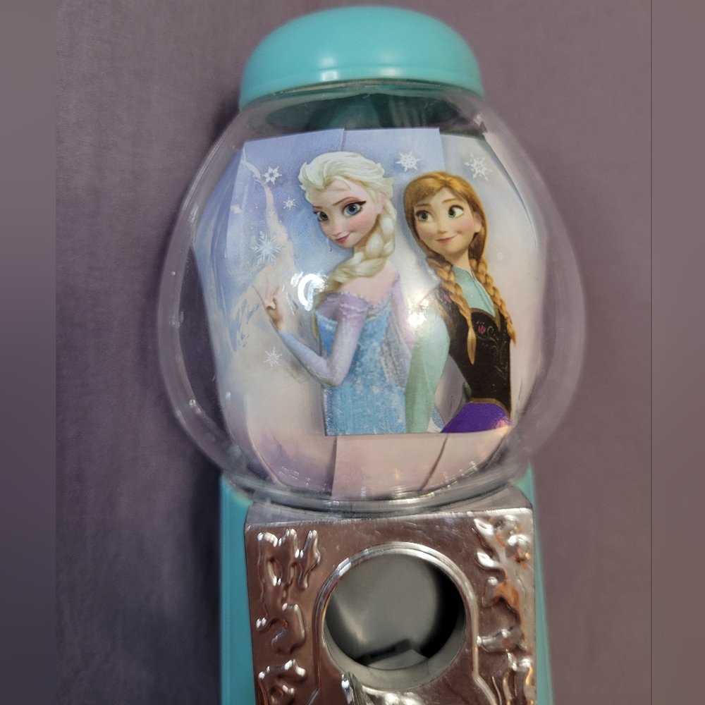 ✨️3/$25✨️ Disney's Frozen Themed Blue and Silver Gumball/candy Dispenser
